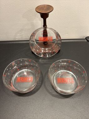 Hershey's Christmas Trio Bowls Holiday Dishes For Snacks Dipping Sauces Candy 3